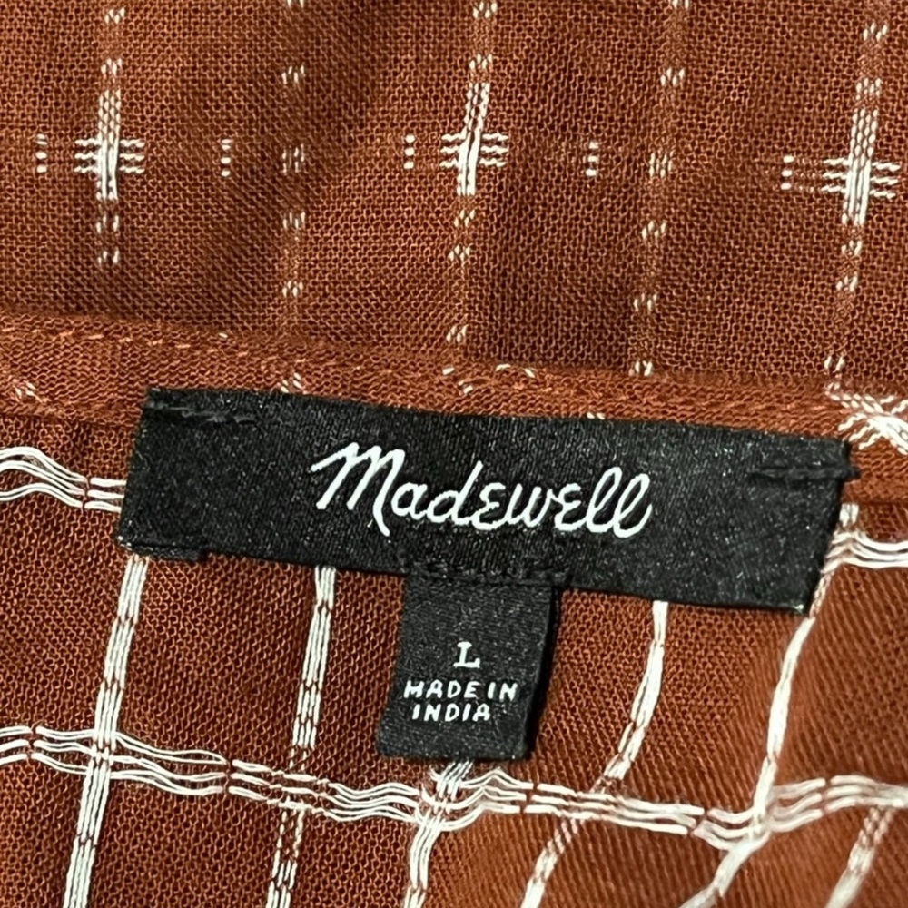Madewell Jacquard-Doleman Mini Dress Rust - Picture 2 of 8